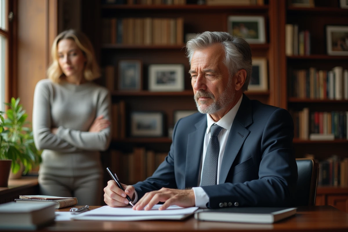 Gilles Bouleau et Elizabeth TranBouleau dans une bibliothèque chaleureuse