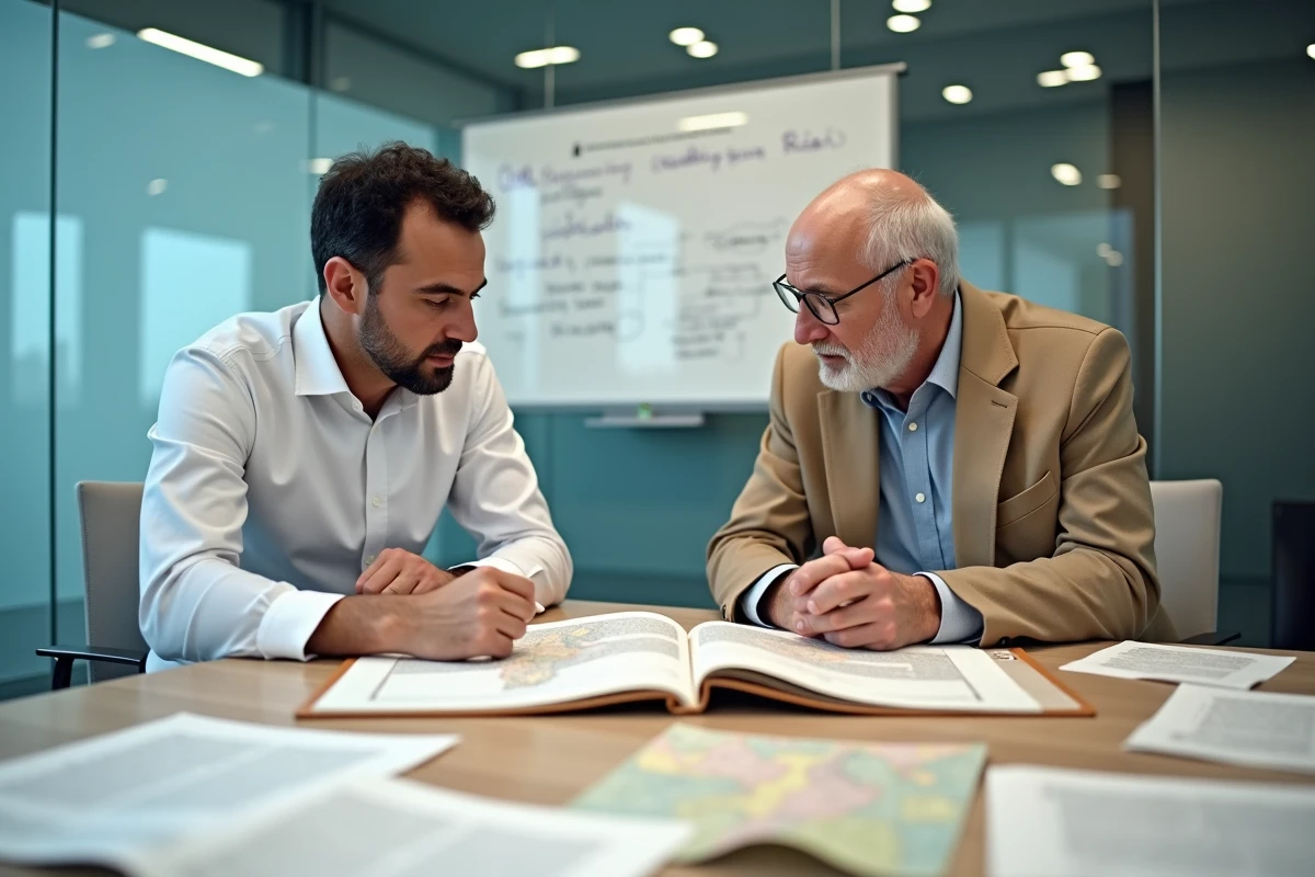 Deux historiens collaborant sur des sources historiques relatives à la descendance du Prophète Mohammed